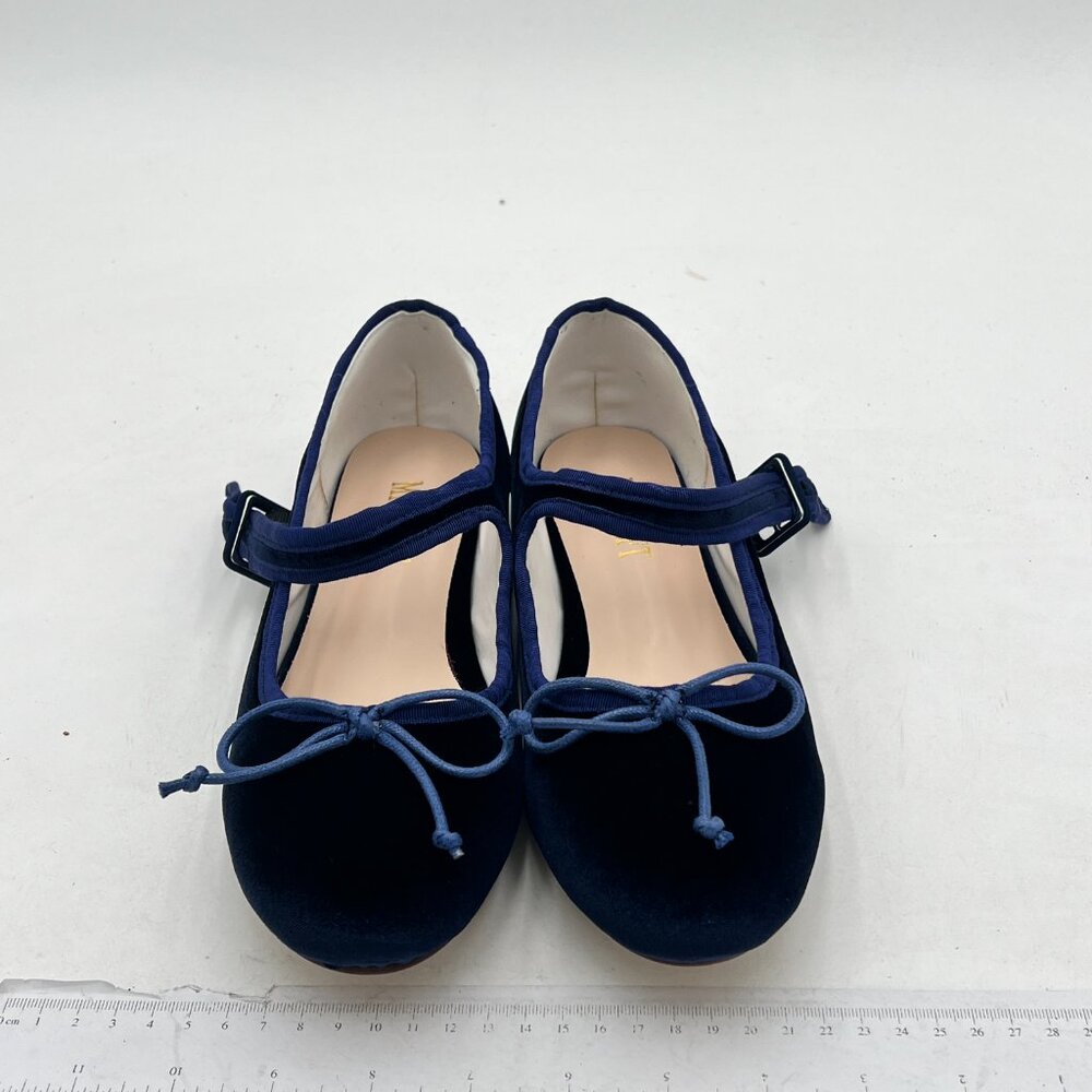 Miss Left Women Bowknots Ankle Strap Mary Jane Classic Closed Round Toe Ballet F - Picture 3 of 8